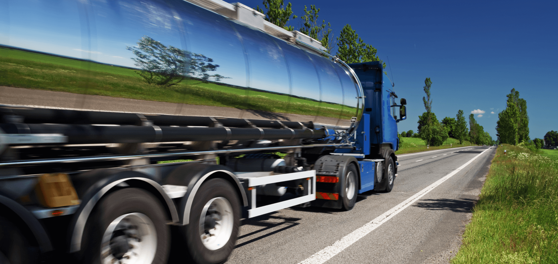 Lorry on a road